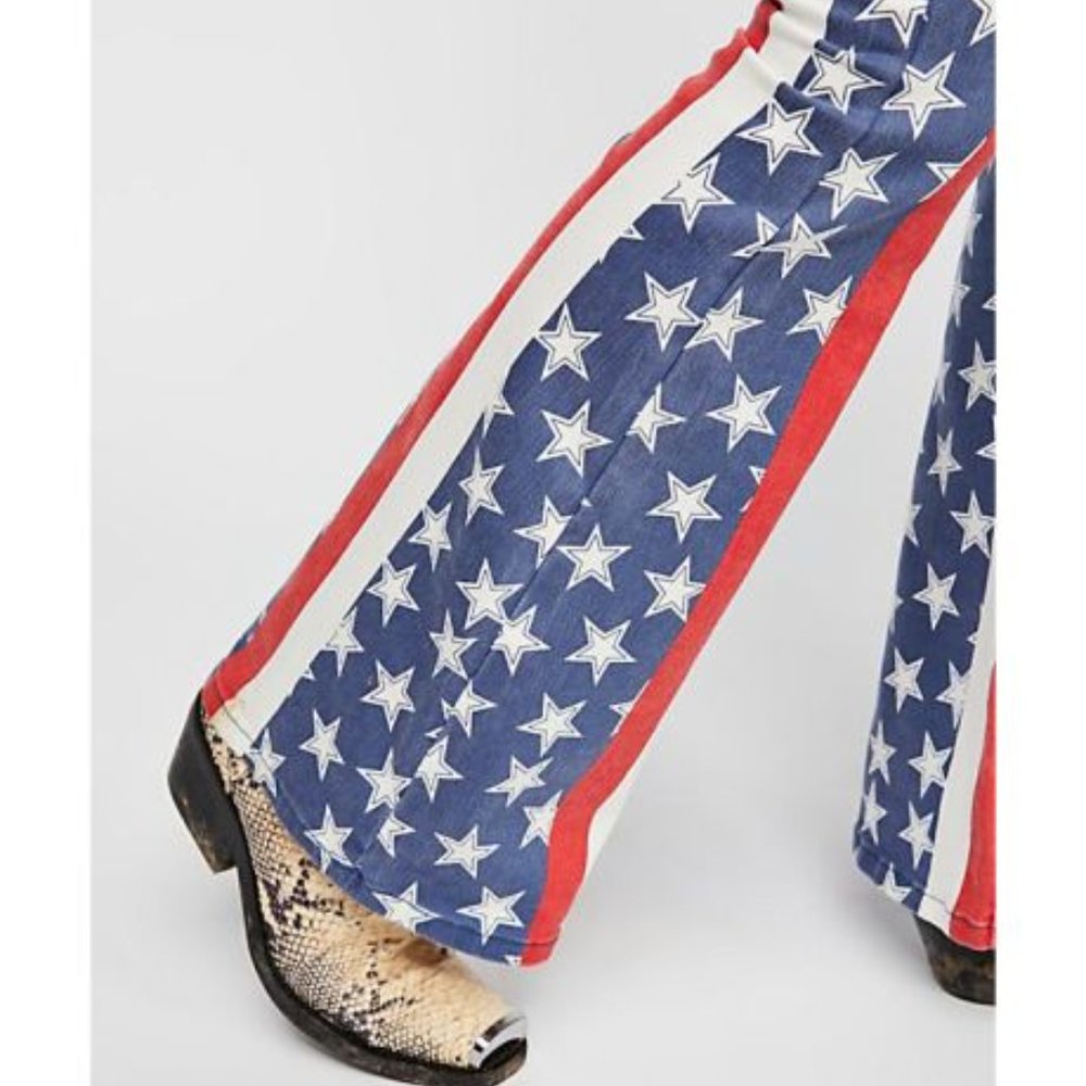 FREE PEOPLE Penny Stars & Stripes Jeans LAST PAIR! - Picture 8 of 10